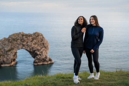 Stormtech Ladies Treeline Quarter Zip Pullover | Fleece | Recycled | Wicking | Breathable | Black Heather | XS-XL
