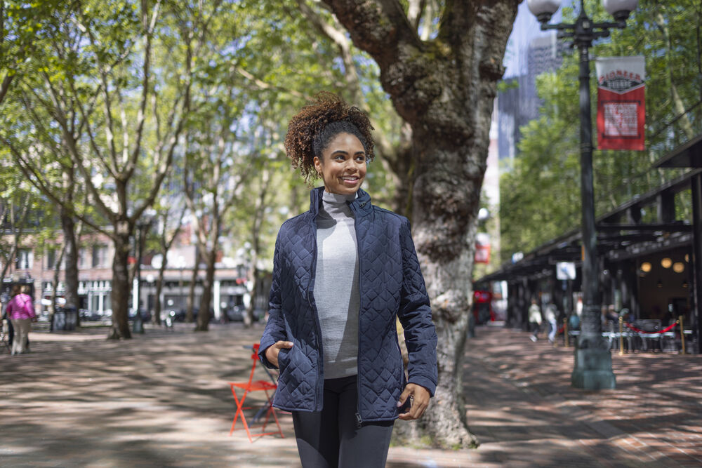 Cutter & Buck Kennewick Ladies Rollerneck Jumper | 100% Merino Wool |Grey or Black | XS-2XL