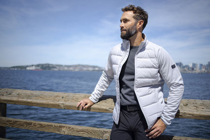 Cutter & Buck Oak Harbor Mens Hybrid Jacket | Quilted Body | 4 Colours | S-4XL