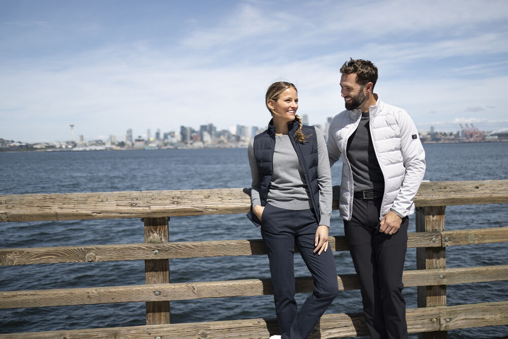 Cutter & Buck Oak Harbor Mens Hybrid Jacket | Quilted Body | 4 Colours | S-4XL