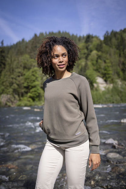 Cutter & Buck Pemberton Ladies Crewneck Sweatshirt | Stretch Sweater | 4 Colours | XS-2XL