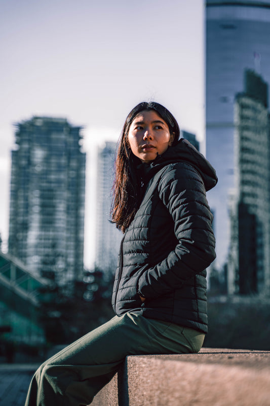 Stormtech Ladies Nautilus Quilted Hooded Jacket | Water Resistant | Thermal Lining | Black | XS-XL