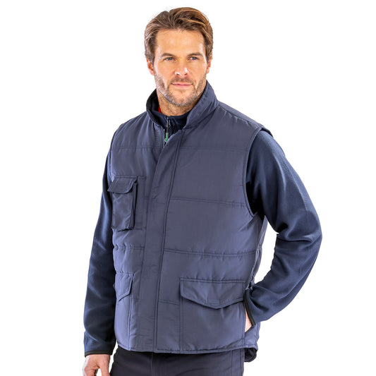 Result Bodywarmer | Unisex | Showerproof | Windproof | Soft Feel | Fleece Lined | Navy or Black | S-4XL
