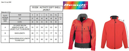 Result Activity Softshell Jacket | Unisex | Waterproof | Windproof | Stretch | 3 Colours | S-2XL