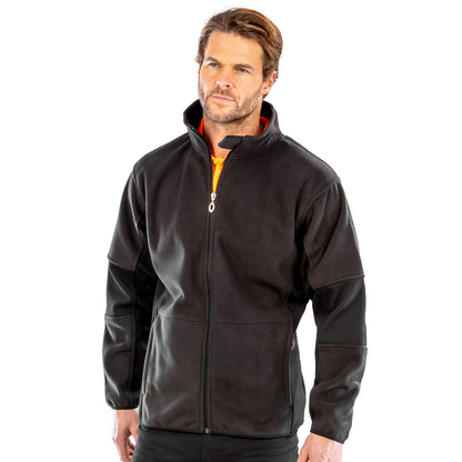 Result Men's Osaka Combed Pile Softshell Jacket | Waterproof | Windproof | Navy or Black | S-3XL