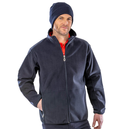 Result Men's Osaka Combed Pile Softshell Jacket | Waterproof | Windproof | Navy or Black | S-3XL