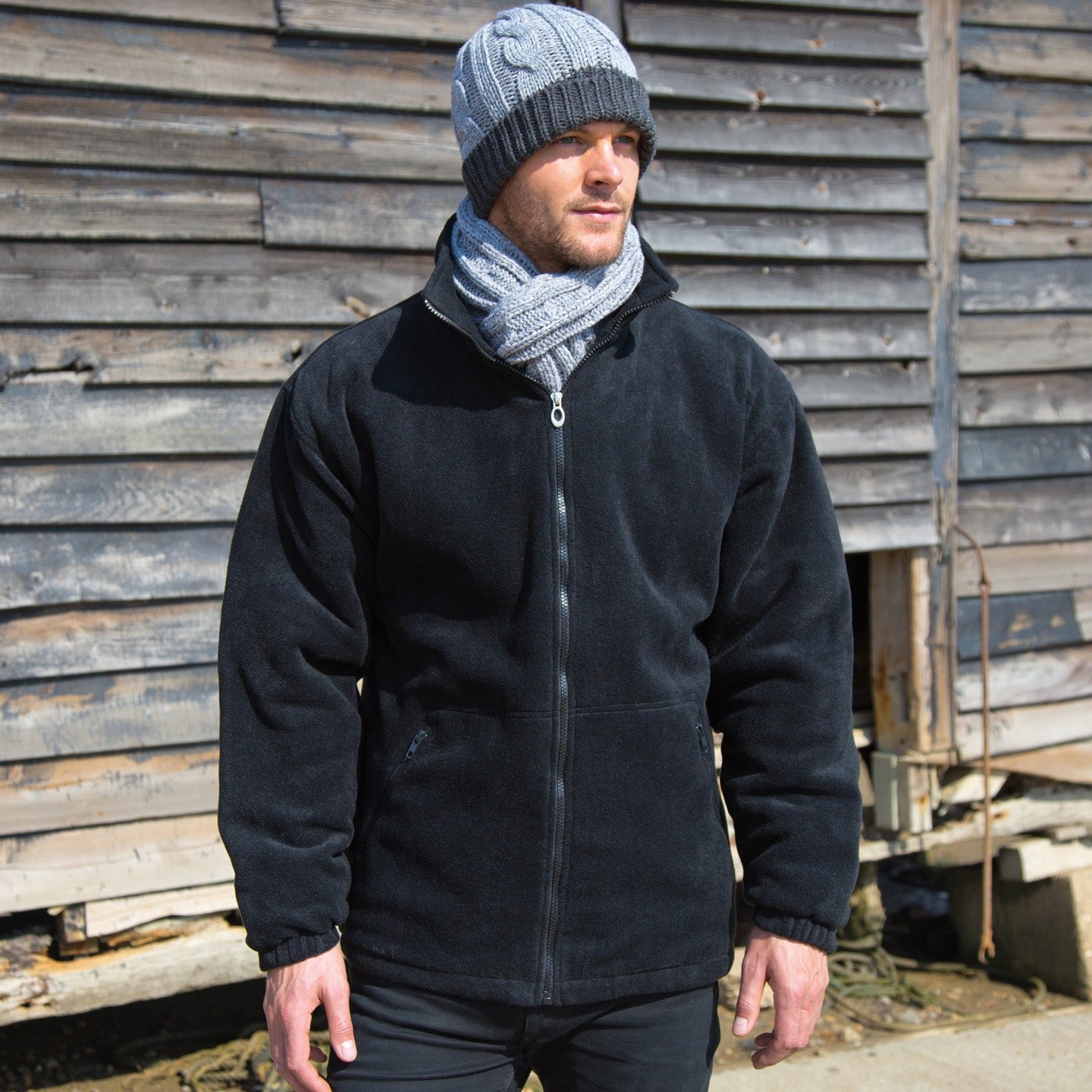 Result Core Polartherm Quilted Winter Fleece | Unisex | Windproof | Super Warm | Padded | Black or Navy | S-4XL
