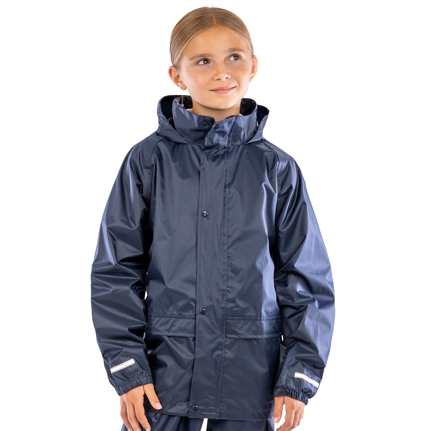 Result Core Junior Rain Jacket | Waterproof | Windproof | Taped Seams | Hood | Black or Navy | Ages 3-12
