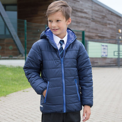 Result Core Junior Padded Jacket | Showerproof | Windproof | Hood | Quilted | 5 Colours | Ages 2-14