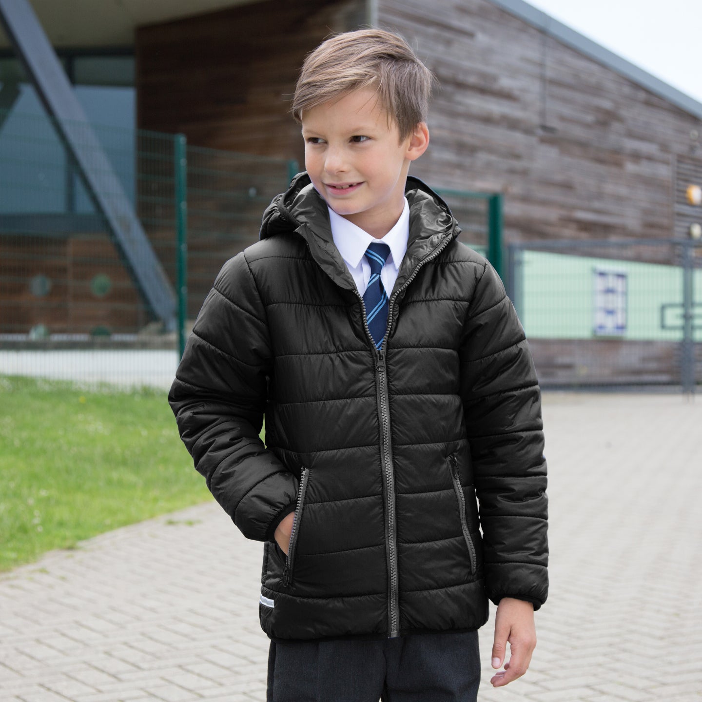 Result Core Junior Padded Jacket | Showerproof | Windproof | Hood | Quilted | 5 Colours | Ages 2-14