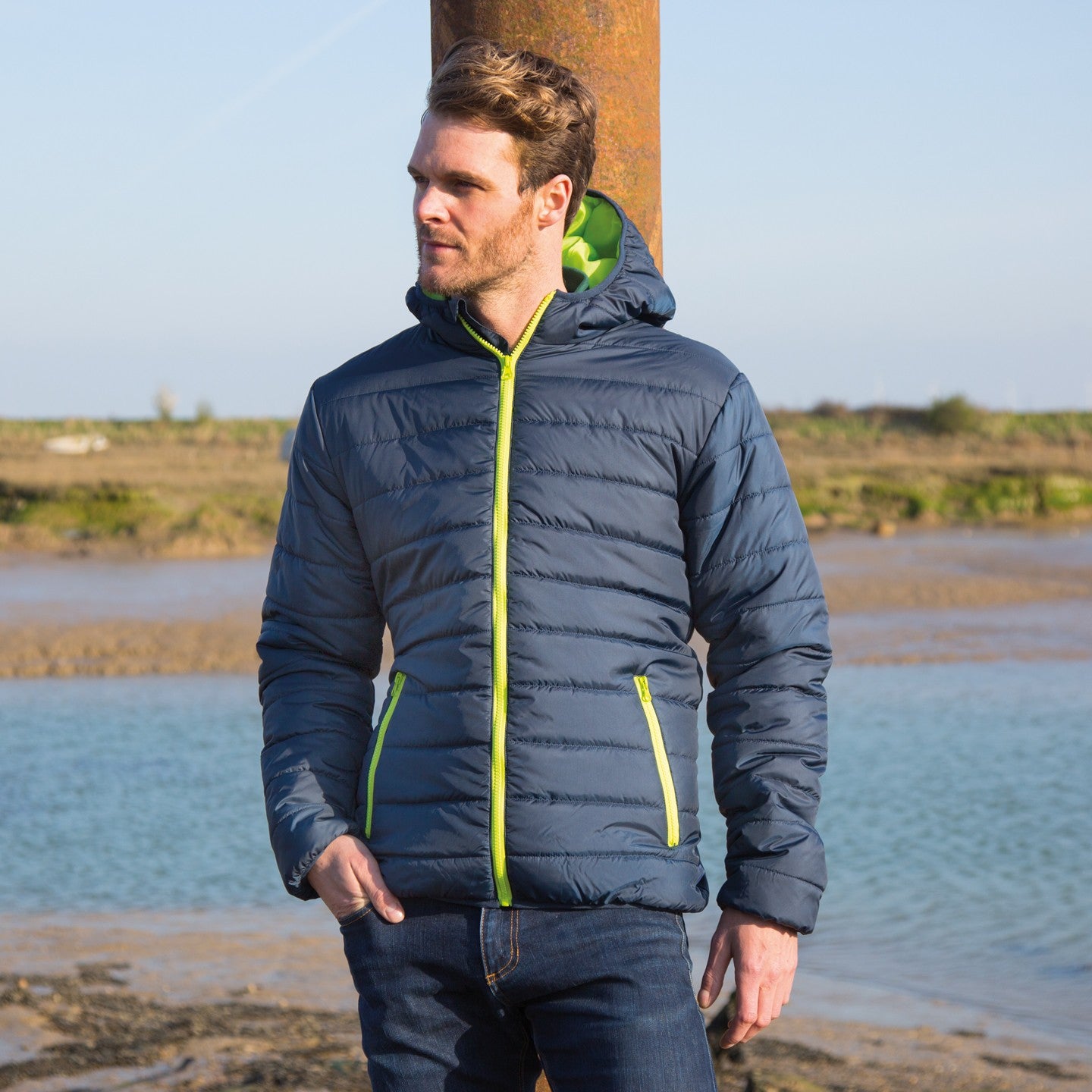 Result Core Men's Soft Padded Jacket | Lightweight | Hooded | Showerproof | Quilted | 6 Colours | XS-4XL