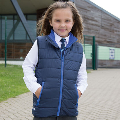 Result Core Junior Padded Bodywarmer | Showerproof | Windproof | Quilted | Lightweight | 3 Colours | Ages 2-14