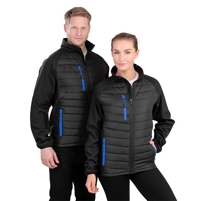 Result Compass Unisex Hybrid Softshell Jacket | Showerproof | 12 Colours | XS-3XL - Summer Jacket - Logo Free Clothing