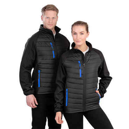 Result Compass Unisex Hybrid Softshell Jacket | Showerproof | 12 Colours | XS-3XL - Summer Jacket - Logo Free Clothing