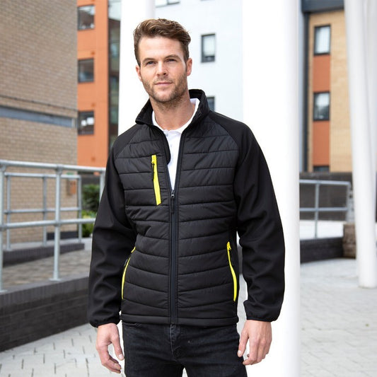 Result Compass Unisex Hybrid Softshell Jacket | Showerproof | 12 Colours | XS-3XL - Summer Jacket - Logo Free Clothing