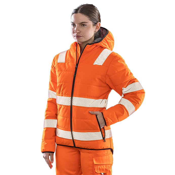 Result Recycled Unisex Ripstop Padded Safety Jacket | Hi Vis Options | 3 Colours | S-4XL - Winter Jacket - Logo Free Clothing