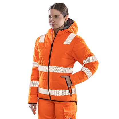 Result Recycled Unisex Ripstop Padded Safety Jacket | Hi Vis Options | 3 Colours | S-4XL - Winter Jacket - Logo Free Clothing