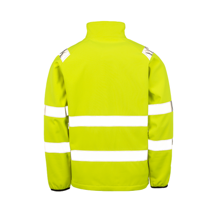 Result Recycled Safety Softshell Jacket | Unisex | Reflective | Hi Vis | 2 Colours | S-4XL - Summer Jacket - Logo Free Clothing