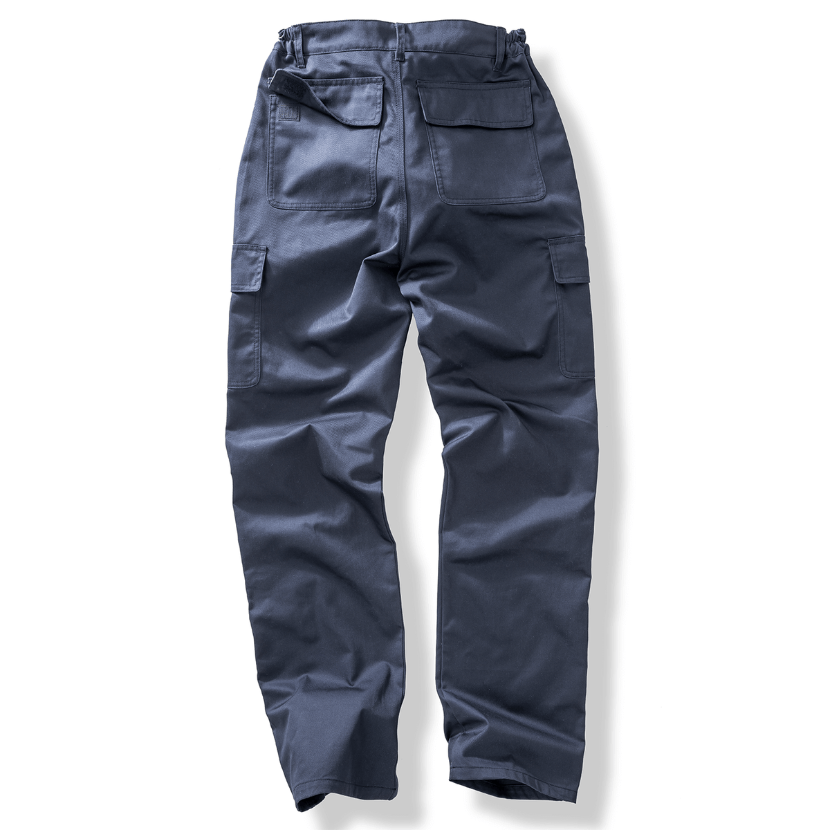 Result Recycled Utility Trousers in Navy, back view