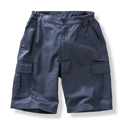 Result Recycled Utility Shorts in Navy, front view