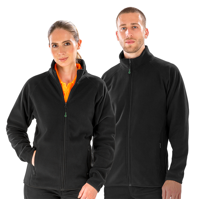 Result Recycled Unisex Fleece Jacket | Dense Knit | Wicking | Half Zip | 5 Colours | XS-4XL - Fleece - Logo Free Clothing