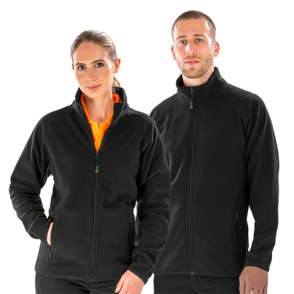 Result Recycled Unisex Fleece Jacket | Dense Knit | Wicking | Half Zip | 5 Colours | XS-4XL - Fleece - Logo Free Clothing