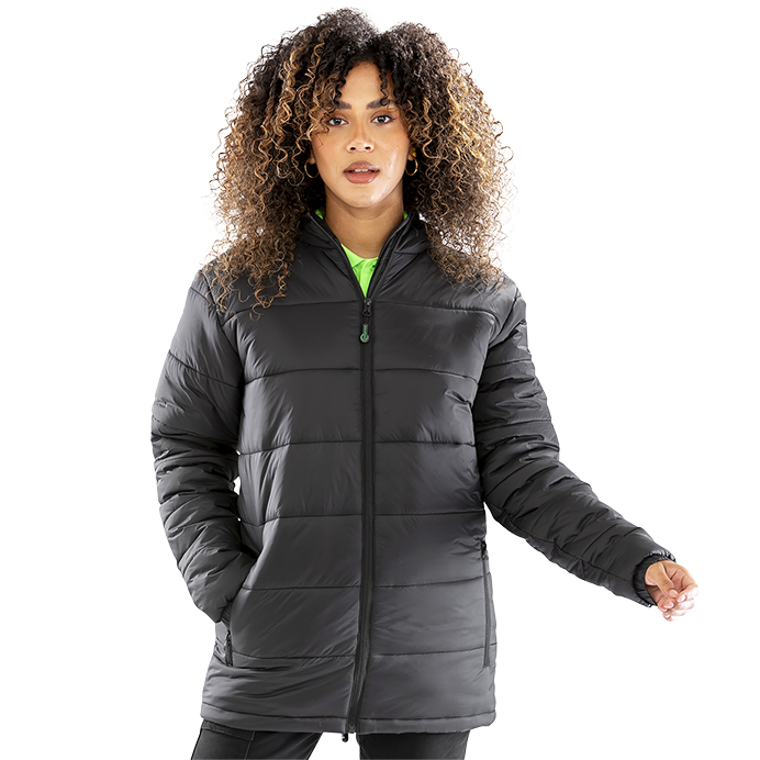 Result Recycled Hooded Padded Parka Jacket | Showerproof Unisex Puffer | 3 Colours | XS-3XL - Winter Jacket - Logo Free Clothing