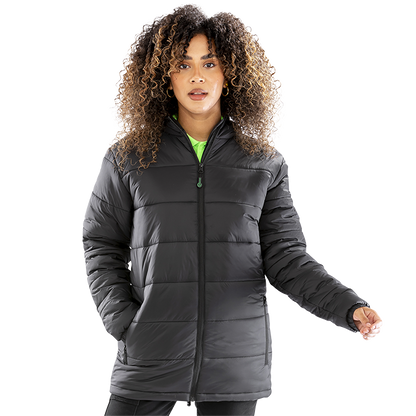 Result Recycled Hooded Padded Parka Jacket | Showerproof Unisex Puffer | 3 Colours | XS-3XL - Winter Jacket - Logo Free Clothing