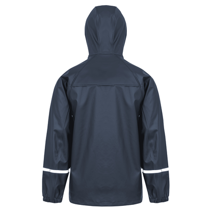Result Prism Waterproof Jacket in Navy, back view