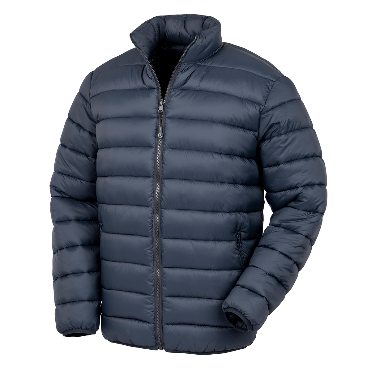 Result Recycled 3-In-1 Padded Jacket in Navy, front view of the inner jacket on its own