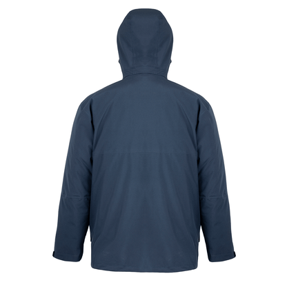 Result Recycled 3-In-1 Padded Jacket in Navy, back view