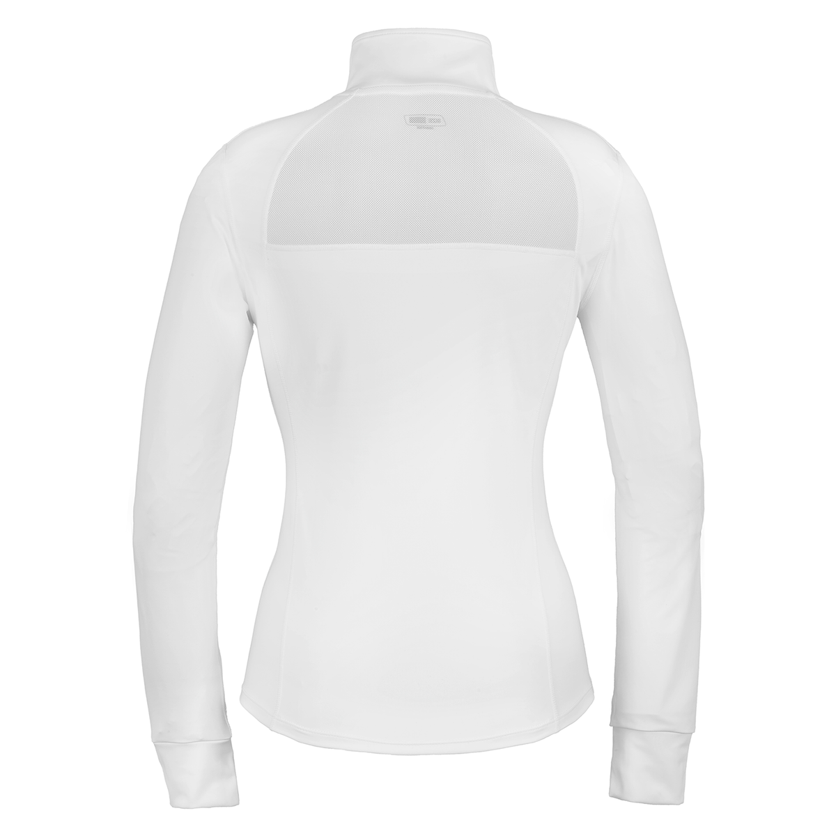 Spiro Recycled Ladies Fitness Jacket in White, back view