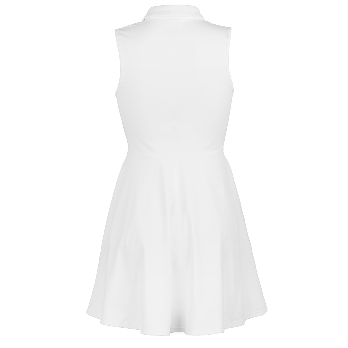 Spiro Recycled Ladies Fitness Dress in White, back view