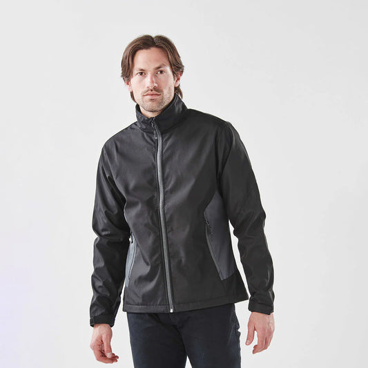 Stormtech Men's Pulse Softshell Jacket | Showerproof | Windproof | Softshell | Warm | Black/Granite | S-2XL