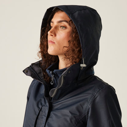 Regatta Benson III Ladies 3-In-1 Waterproof Jacket | Detachable Layer | Black or Navy | 10-20 - Winter Jacket - Logo Free Clothing