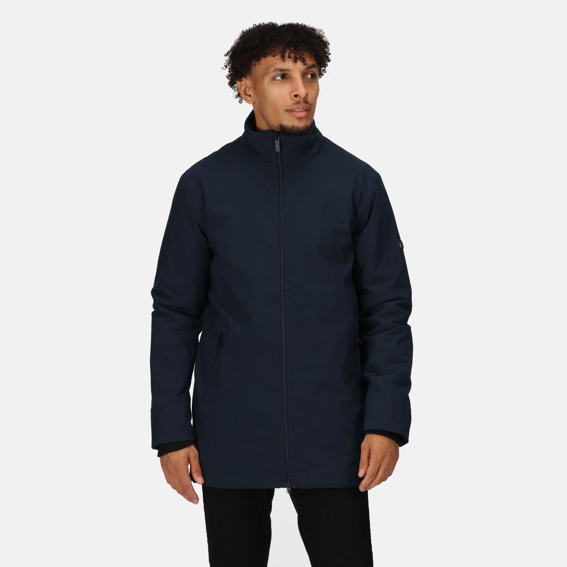 Regatta Hampton Mens Jacket | Waterproof | Insulated | Hood | Black or Navy | S-3XL - Winter Jacket - Logo Free Clothing