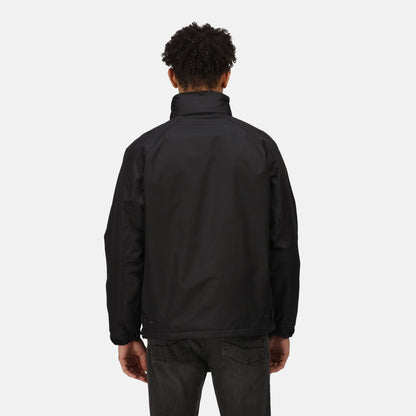 Regatta Hudson Mens Fleece Lined Jacket | Waterproof | Hooded | Black or Navy | S-3XL - Winter Jacket - Logo Free Clothing