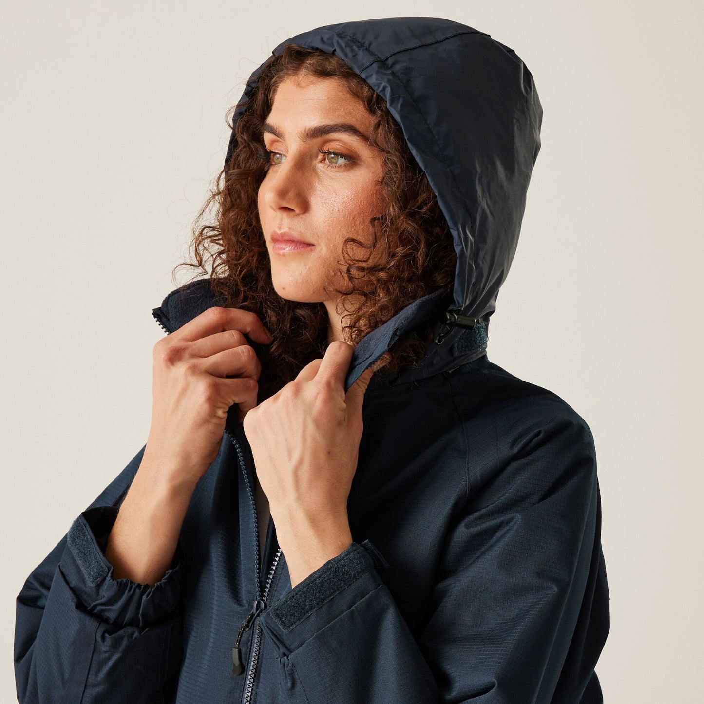 Regatta Hudson Ladies Fleece Lined Jacket | Waterproof | Hooded | Black or Navy | 10-18 - Winter Jacket - Logo Free Clothing
