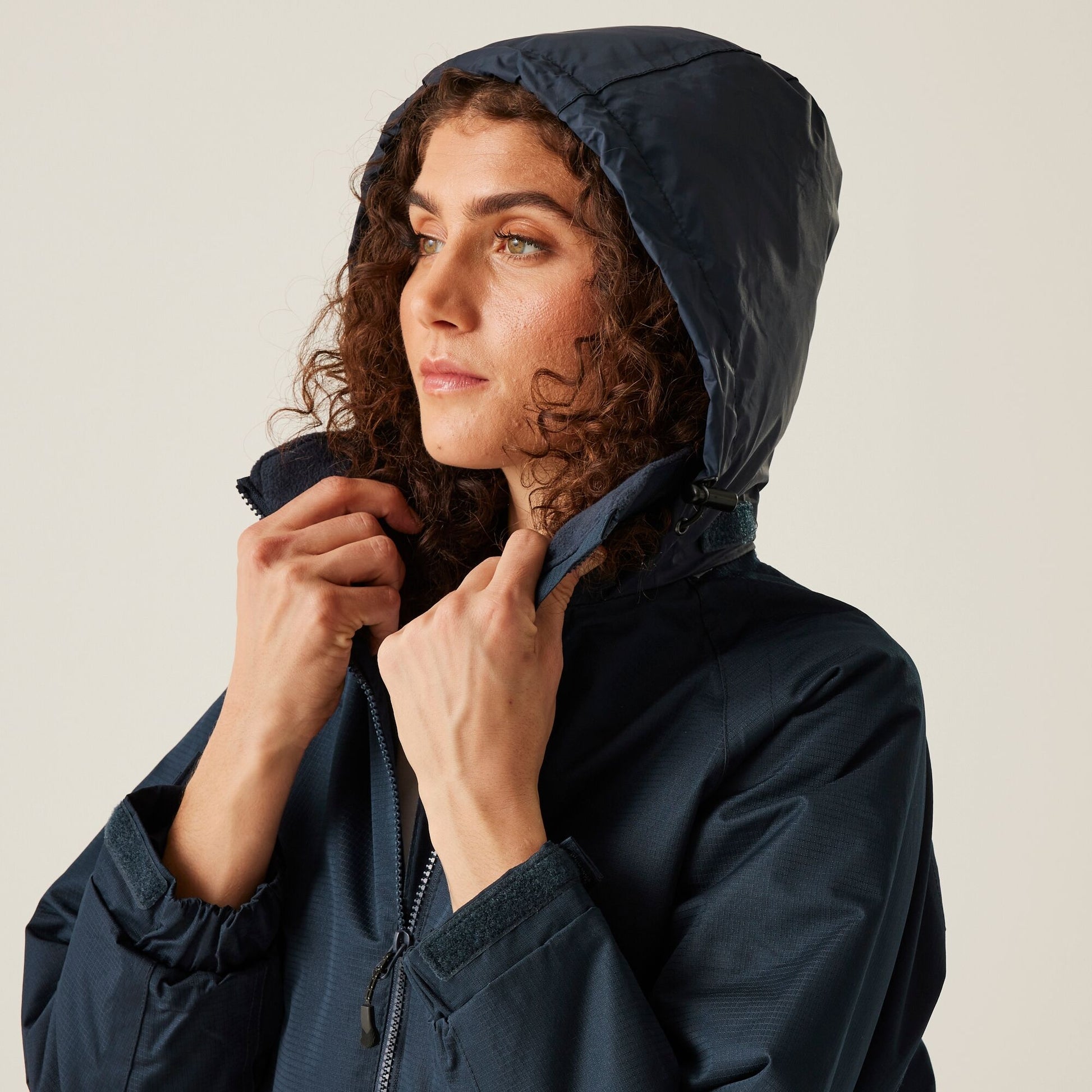 Regatta Hudson Ladies Fleece Lined Jacket | Waterproof | Hooded | Black or Navy | 10-18 - Winter Jacket - Logo Free Clothing