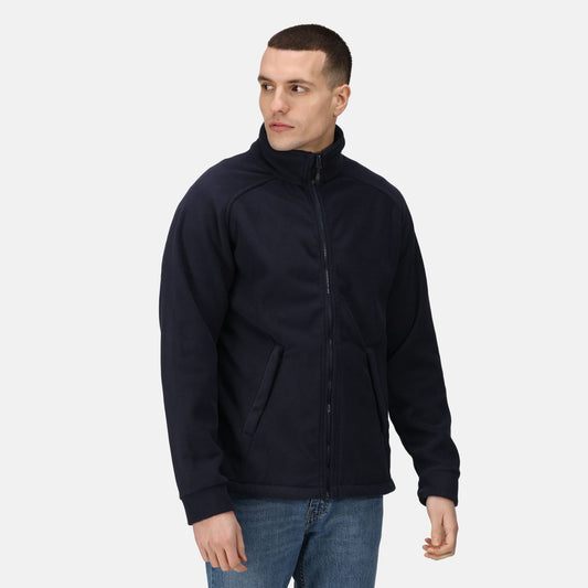 Regatta Sigma Mens Full Zip Fleece | Heavyweight | Super Soft | Black or Navy | S-3XL - Fleece - Logo Free Clothing