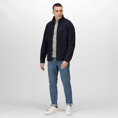 Regatta Sigma Mens Full Zip Fleece | Heavyweight | Super Soft | Black or Navy | S-3XL - Fleece - Logo Free Clothing