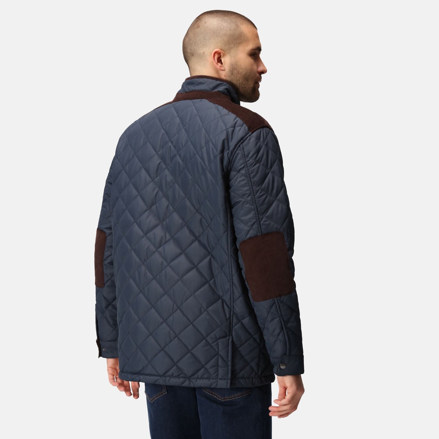 Regatta Padbury Mens Quilted Jacket | Showerproof | Corduroy Panels | 3 Colours | S-3XL - Summer Jacket - Logo Free Clothing