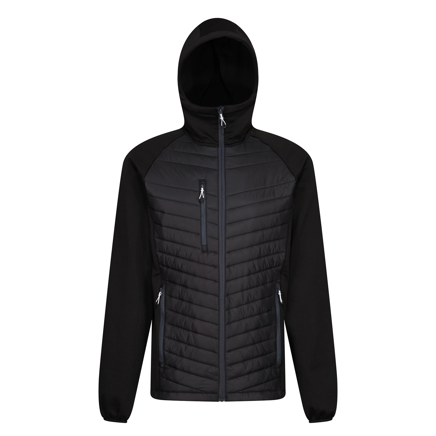 Regatta Navigate Mens Hybrid Stretch Jacket | Lightweight | Hooded | 7 Colours | S-3XL - Summer Jacket - Logo Free Clothing