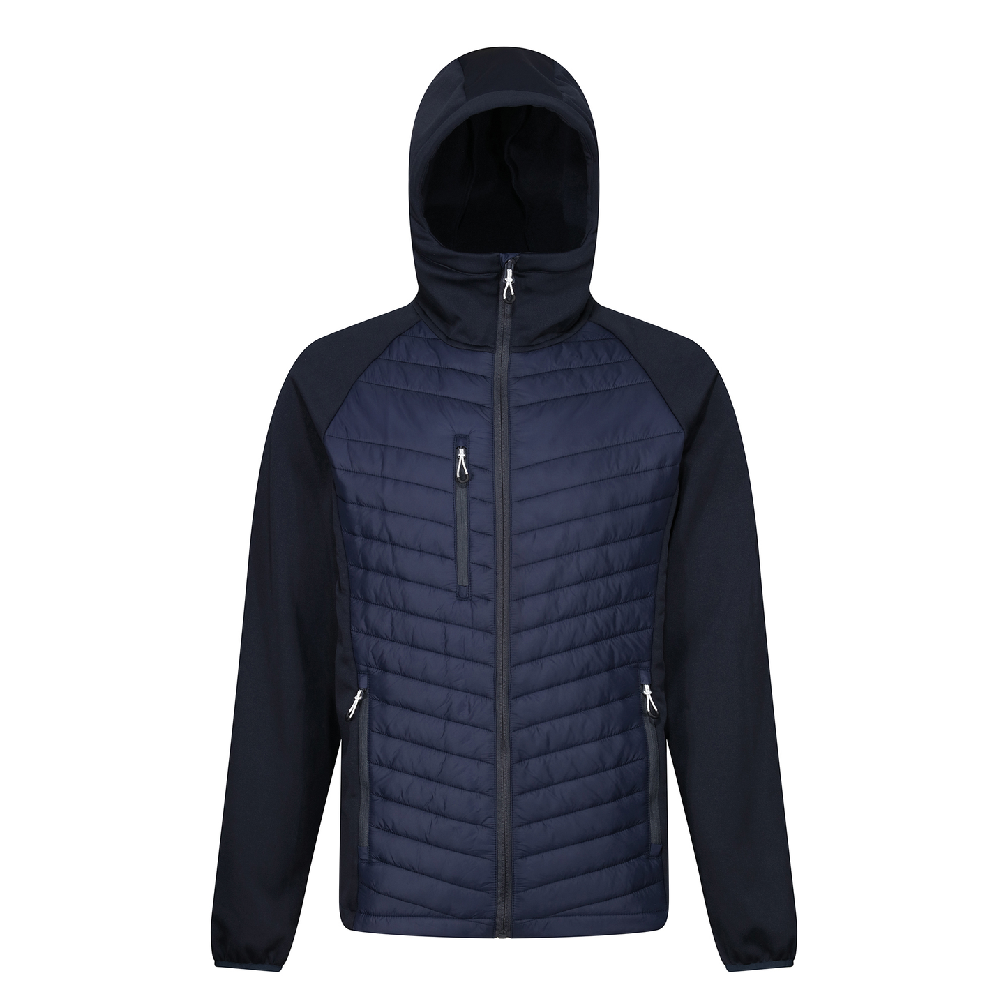 Regatta Navigate Mens Hybrid Stretch Jacket | Lightweight | Hooded | 7 Colours | S-3XL - Summer Jacket - Logo Free Clothing