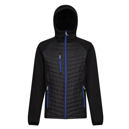 Regatta Navigate Mens Hybrid Stretch Jacket | Lightweight | Hooded | 7 Colours | S-3XL - Summer Jacket - Logo Free Clothing