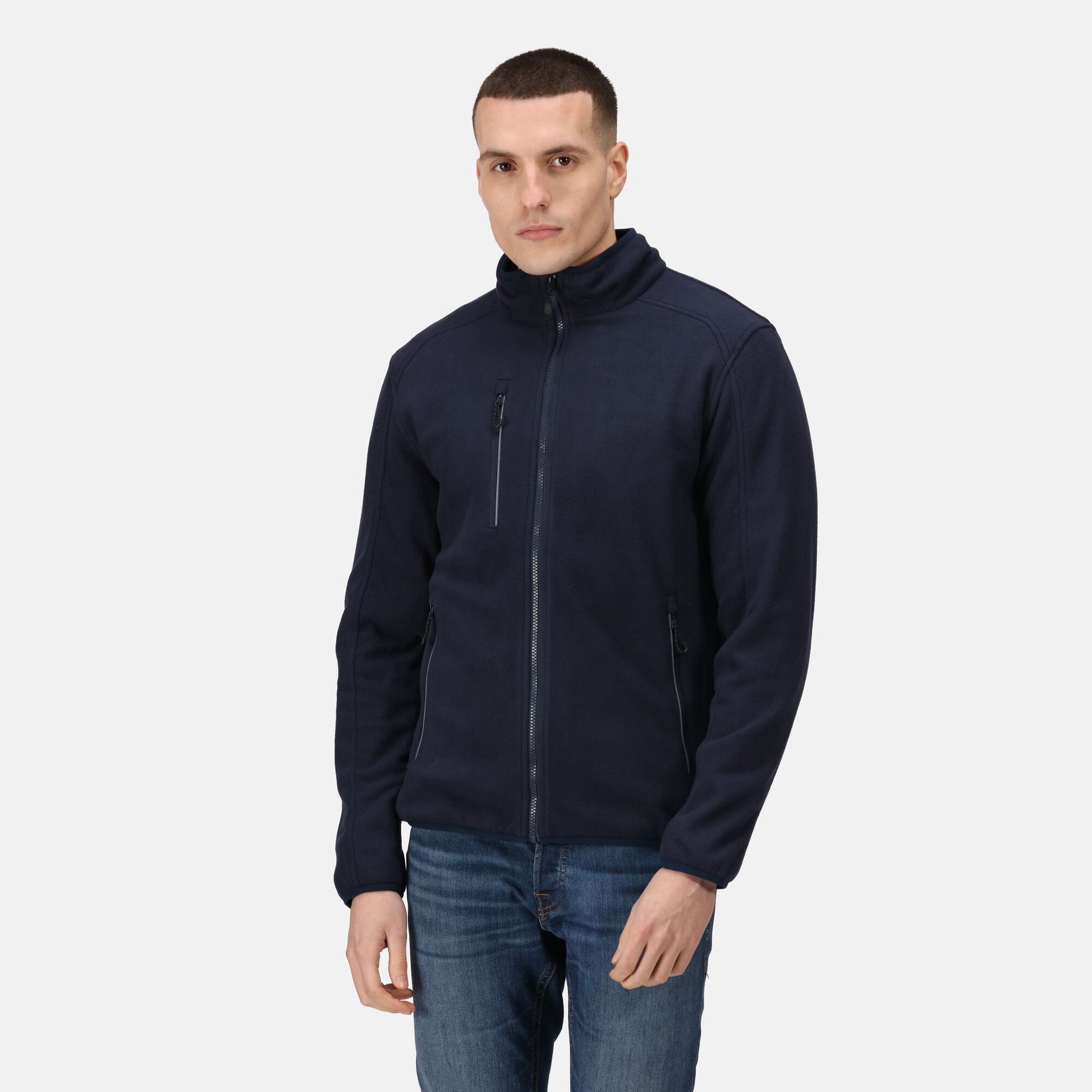 Regatta Omicron III Mens Zip Fleece | Waterproof Fleece | Lightweight | 2 Colours | S-3XL - Fleece - Logo Free Clothing