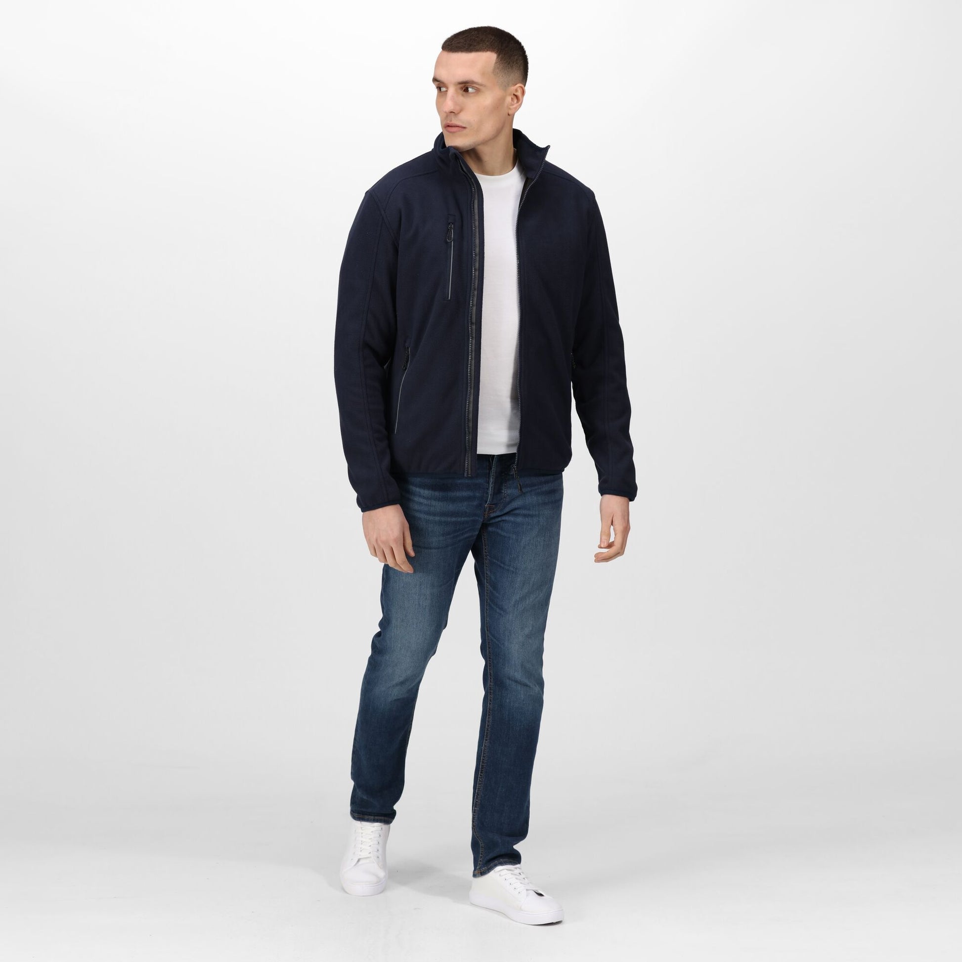 Regatta Omicron III Mens Zip Fleece | Waterproof Fleece | Lightweight | 2 Colours | S-3XL - Fleece - Logo Free Clothing