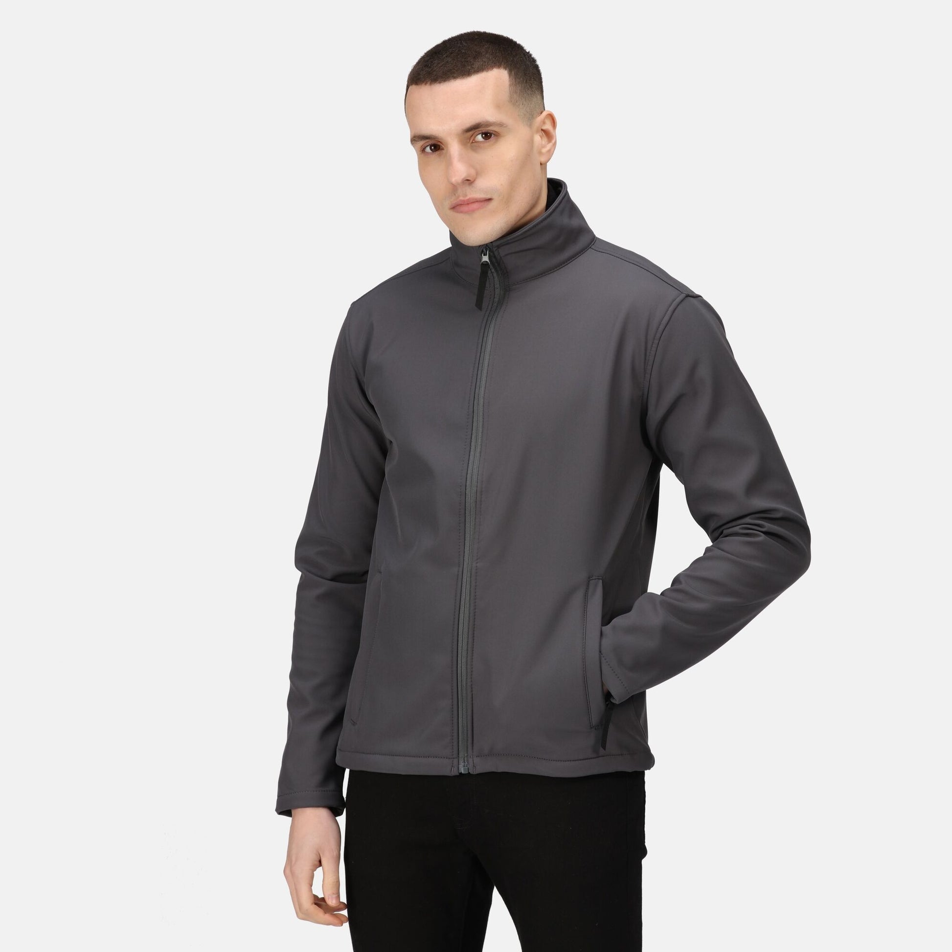 Regatta Reid Mens 2-Layer Softshell Jacket | Super Soft | Showerproof | 3 Colours | S-3XL - Summer Jacket - Logo Free Clothing