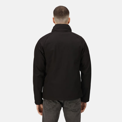 Regatta Apex Mens Waterproof Softshell Jacket | Hood | Breathable | Navy or Black | S-3XL - Winter Jacket - Logo Free Clothing