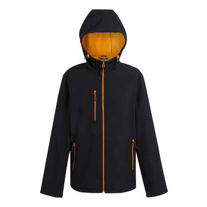 Regatta Navigate Mens 2-Layer Hood Softshell Jacket | Showerproof | 7 Colours | S-3XL - Summer Jacket - Logo Free Clothing